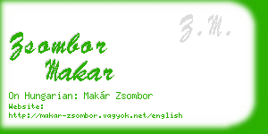 zsombor makar business card