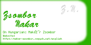 zsombor makar business card